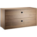 Thumbnail photo of String drawer unit 78x30, Walnut - Shelving - Nils Strinning - Wood-coloured - Wood