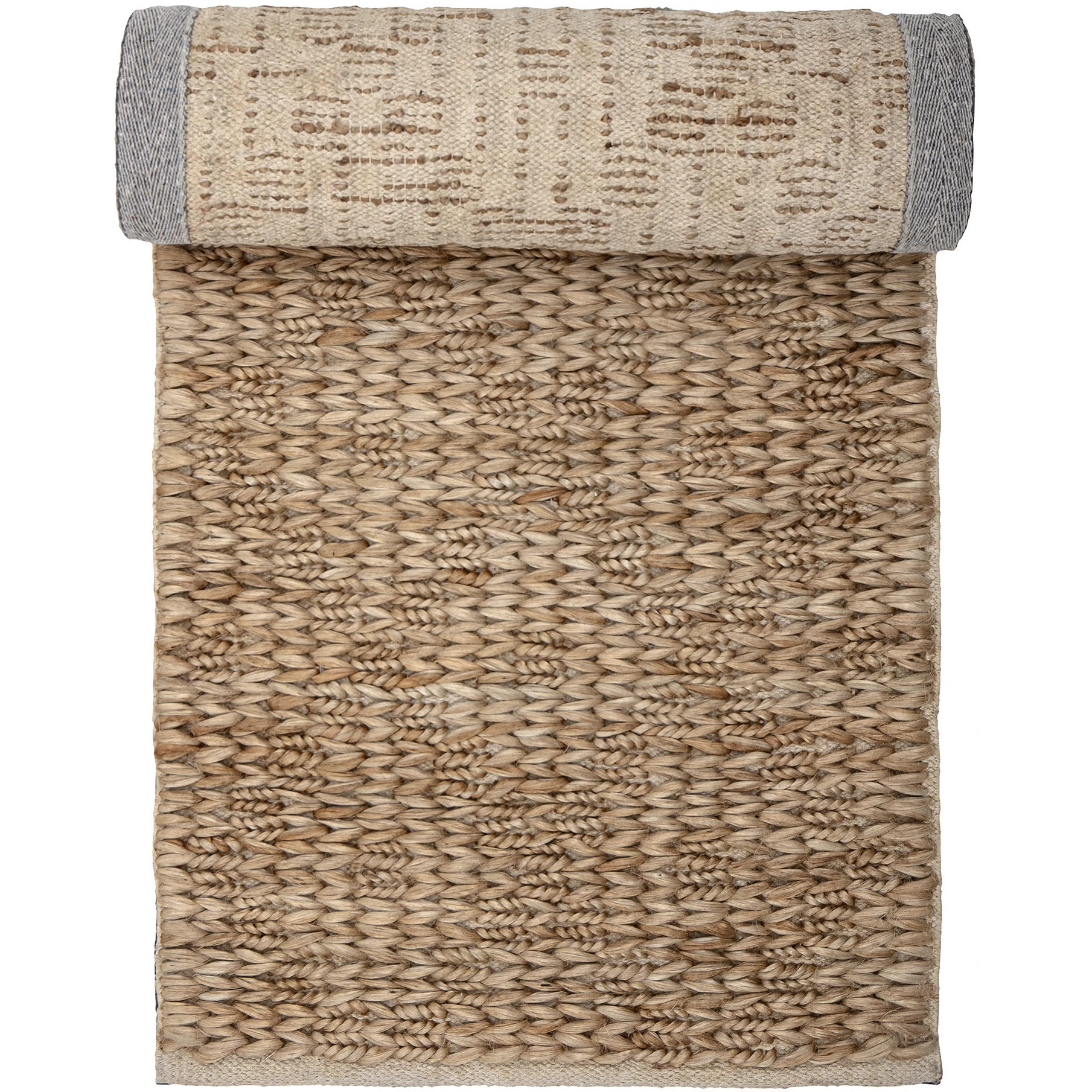 Jute rug - natural 240x76 cm