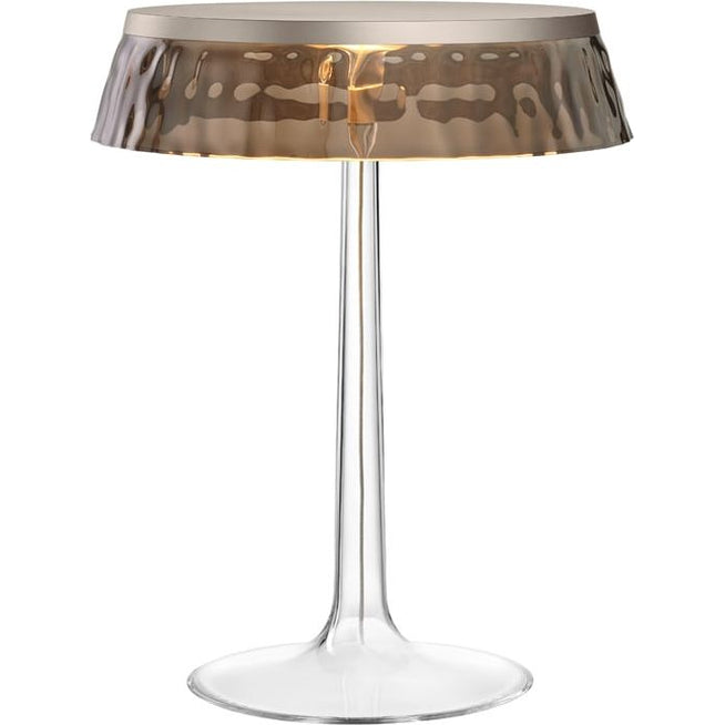Photo of Bon Jour T Table Lamp Smoke Grey, Matte Chrome Top