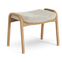 Lamino Foot Stool Oiled Oak/sheep Skin