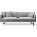 Calmo Sofa 80 5622 By Hugo Passos - 2 Personers Sofa - Rime 231 / Black - W170 X D90 X H75,5 X Sh41 Cm