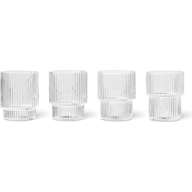 Photo of Ripple Small Glass (set Of 4) - Glas