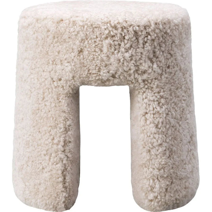 Photo of Sequoia Bean Pouf Sheepskin Moonlight