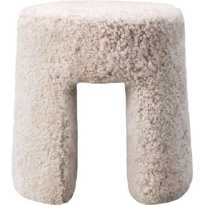 Photo of Sequoia Bean Pouf Sheepskin Moonlight