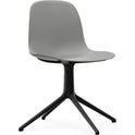 Form Chair Swivel 4L - Black Aluminium