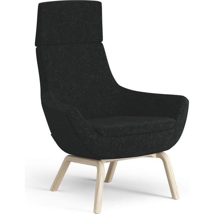 Photo of Happy Armchair High H: 101 cm - lacquered ash/hallingdal 65 0180