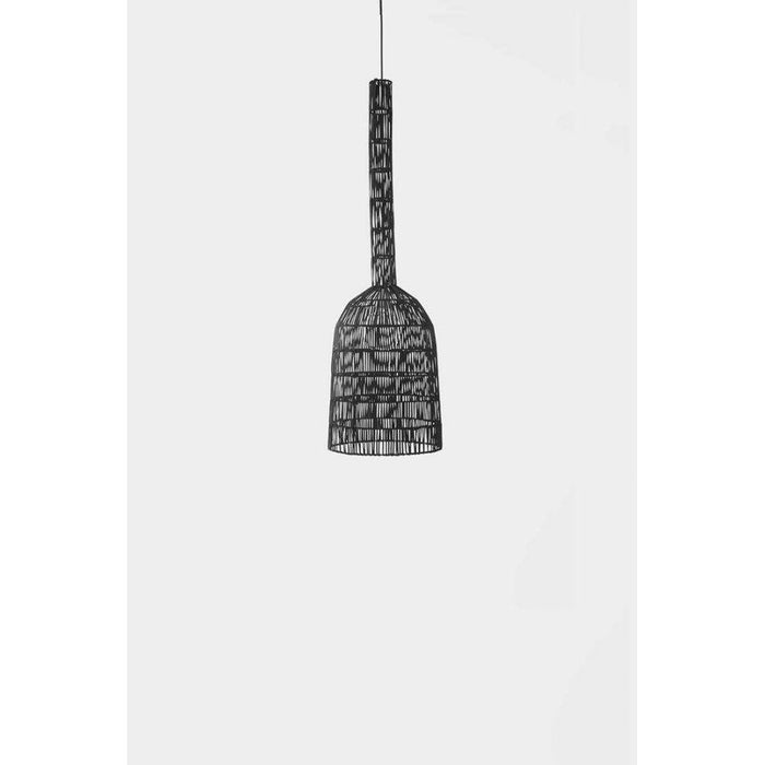 Photo of Hanging Lamp Umut 2 Black Rattan Ø30cm