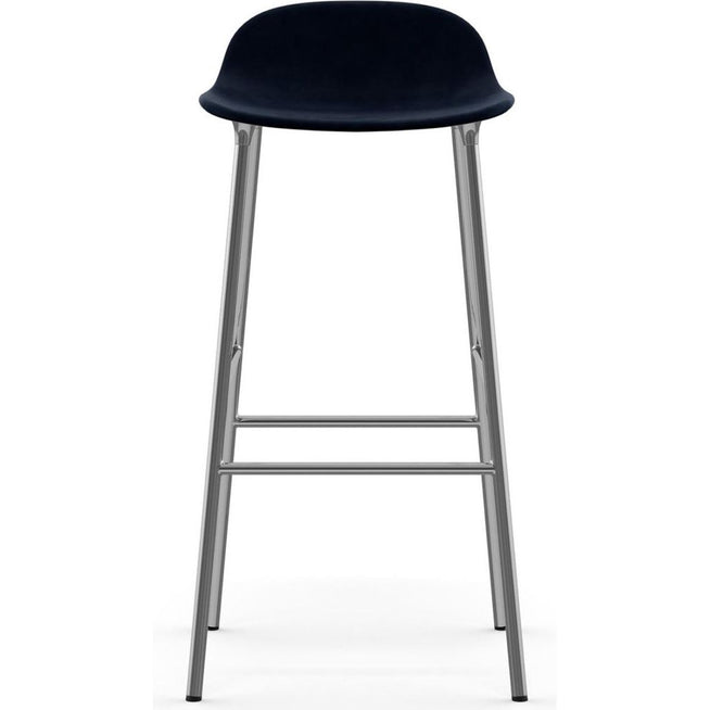 Photo of Form Bar Stool 75 Cm Fully Upholstered Chrome