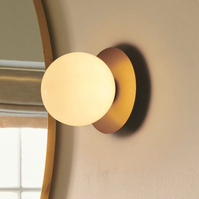 Photo of Liila 1 Wall Lamp/Ceiling Lamp Nordic Gold/Opal White