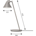 Thumbnail photo of NJP Mini Table Lamp Light Grey