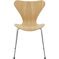 Thumbnail photo of 3107 Sjuan - Oak veneer - Dining chairs - Arne Jacobsen - Wood-coloured - Metal/wood