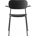 Thumbnail photo of Co Chair Armrest Black Steel Base, Black Oak Seat - Matstolar - Norm Architects - Svart - Metall/trä