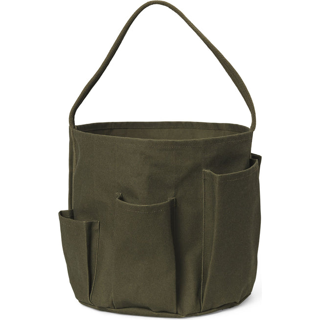 Photo of Bark Garden Bucket Bag - Spand - Olive - H28 X Ø27 Cm