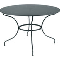 Opera+ Table 117 cm Storm Grey 26 - Outdoor dining table - Grey - Metal