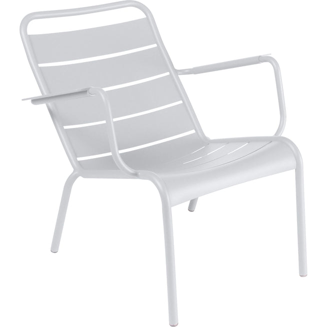 Photo of Luxembourg Low Armchair Cotton White 01 - Matstolar Utomhus - Frédéric Sofia - Vit - Metall