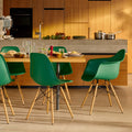 Thumbnail photo of Eames Plastic Chair Dsx - 12 Deep Black - Chrome Base - Dining Chairs - Metal/Plastic