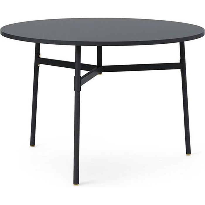Photo of Union Table - Round - Dining Table - Black - Ø110 - Ø: 110 x H: 74.5 cm
