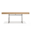 Thumbnail photo of Office Desk, Oak Top, Stainless Steel Frame - Skrivbord - Bodil Kjær