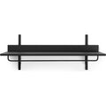 Thumbnail photo of Sector Rack Shelf - Knager - Black Ash/black Brass - W: 87 X H: 34 X D: 37 Cm