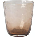 Thumbnail photo of Hammered glasses 33.5 cl brown - set of 12 pieces