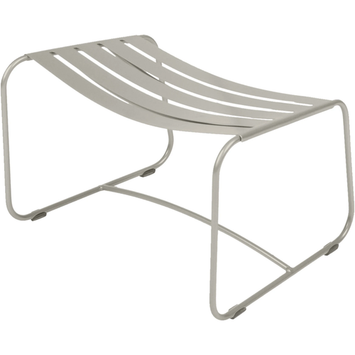 Photo of Surprising Footrest Clay Grey A5 - Outdoor Stools & Pouffes - Harald Guggenbichler - Green, Grey - Metal