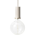 Thumbnail photo of Collect  - A Light - Socket Pendant - Pendel - Lys Grå - Low - H10,2