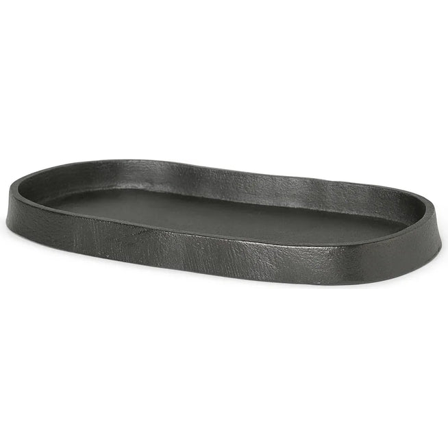 Photo of Yama Tray - Bakke - Sort Oval - B: 19 X H: 1.5 X D: 9.5 Cm