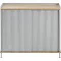 Thumbnail photo of Enfold Sideboard Tall, Oak/grey - Sideboards - Thomas Bentzen - Grey - Metal/wood