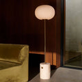 Thumbnail photo of Jwda Floor Lamp, Travertine/brushed Brass - Skärmlampor - Jonas Wagell - Guld