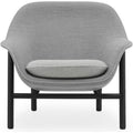Thumbnail photo of Drape Chair Low - Lænestol - Remix / Hallingdal / Black Oak - H85 X W93 X D81 X Sh43 Cm