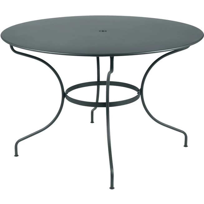 Photo of Opera+ Table 117 cm Storm Grey 26 - Outdoor dining table - Grey - Metal