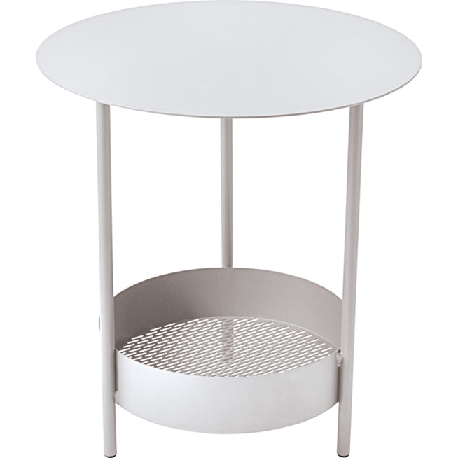 Photo of Salsa Pedestal Table - Cotton White - Småbord & Sidobord Utomhus - Goula / Figuera - Vit - Metall