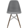 Eames Plastic Chair Dsw - 56 Granite Grey - Dark Maple - Matstolar - Charles & Ray Eames - Grå - Metall/trä/plast