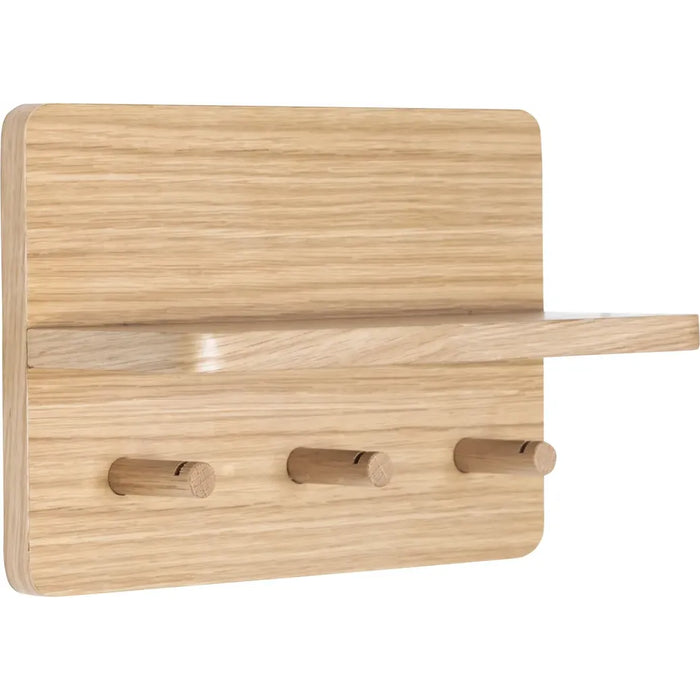 Photo of Coat rack Oak veneer - 3 hooks