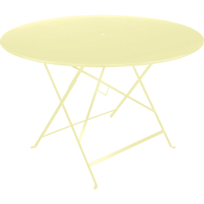 Photo of Bistro Table 117 cm Frosted Lemon A6 - Outdoor Dining Table - Yellow - Metal