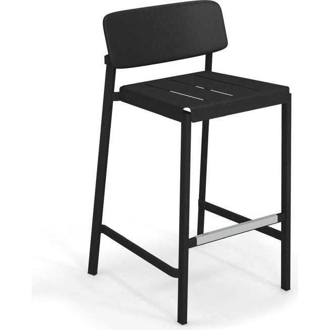 Photo of Shine Stool Black - Outdoor dining chairs - Arik Levy - Black - Metal