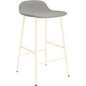 Form Bar Stool 65 Cm Full Upholstery Cream Steel