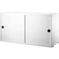 Thumbnail photo of String Cabinets/sliding doors 78x30, White - Shelving - Nils Strinning - White - Mdf/metal