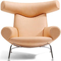 Thumbnail photo of Wegner Ox Chair 1000 By Hans J. Wegner - Lænestol - Vegeta 90 Neutral - W99 X D99 X H92 X Sh36 Cm