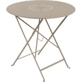 Thumbnail photo of Floréal Table Ø 77 cm, Nutmeg - Outdoor dining table - Beige - Metal