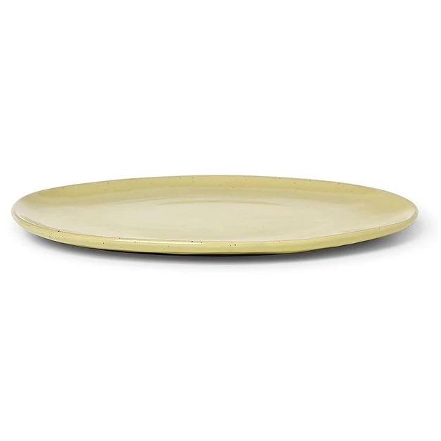 Photo of Flow Tallerken - Tinkerken - Yellow / Speckle - Ø27 X H1,5 Cm (large)