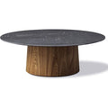 Thumbnail photo of Niveau Soffbord Ø110cm Black Marquina-ash Brown Stained