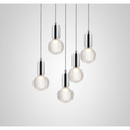 Thumbnail photo of Crystal Bulb Chandelier 5 Piece