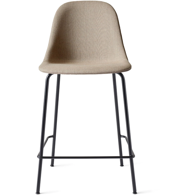Photo of Harbour Counter Side Chair Black Steel Base Shell Textile Remix 2, 233 - Barstolar & Barpallar - Norm Architects - Svart - Metall/textilmaterial/syntetiskt/plast