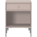 Thumbnail photo of Dream Nightstand - Mushroom / Matt Chrome Legs - Mdf