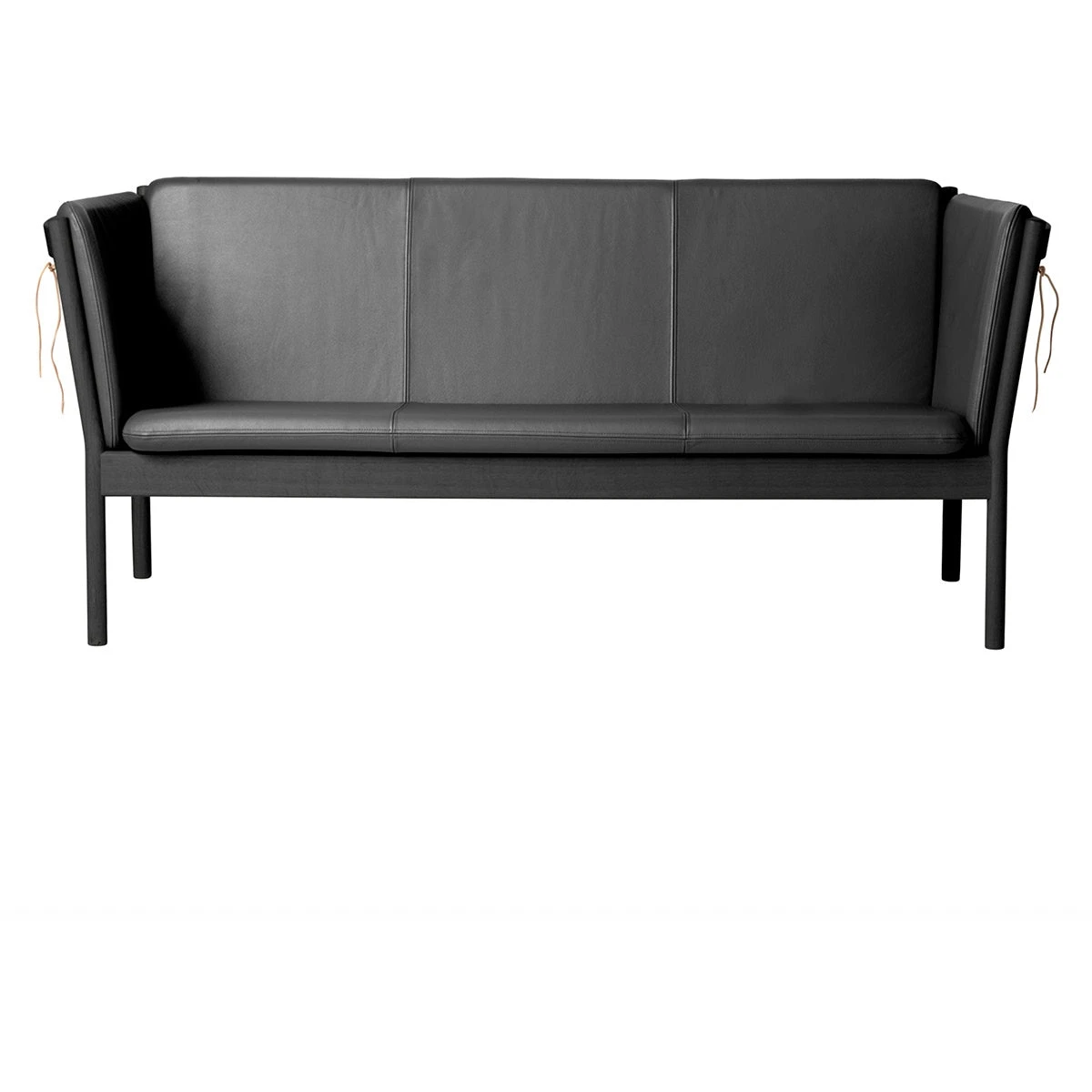 J149 3-pers. Sofa - Black lacquered oak