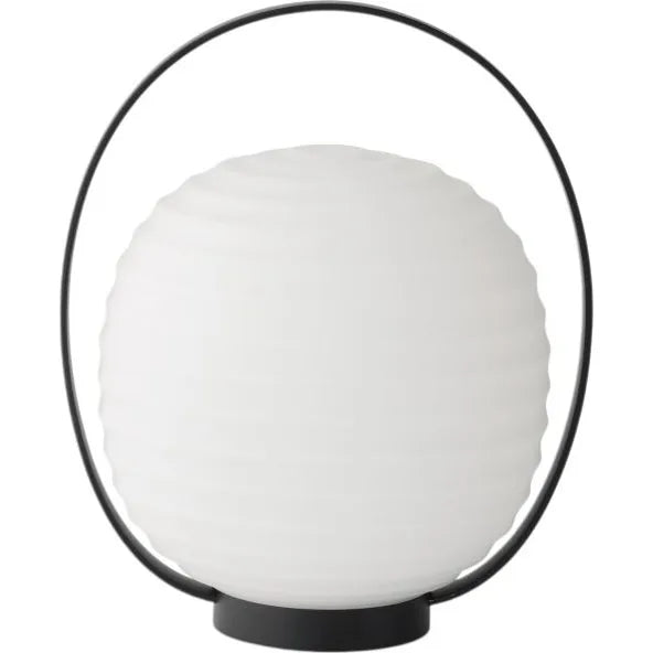 Photo of Lantern Portable Table Lamp Black/opal White