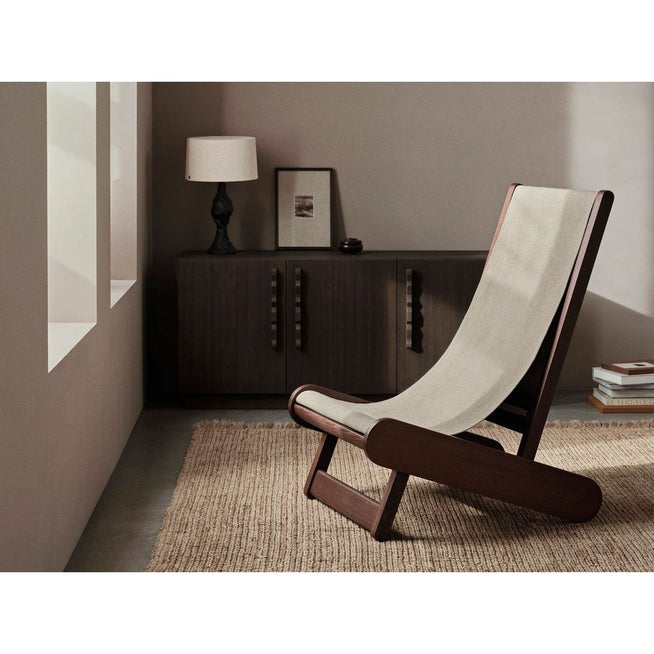 Photo of Hemi Lounge Chair  - Loungestol - Dark Stained/natural - W67 X D76.5 X H104.5 Cm