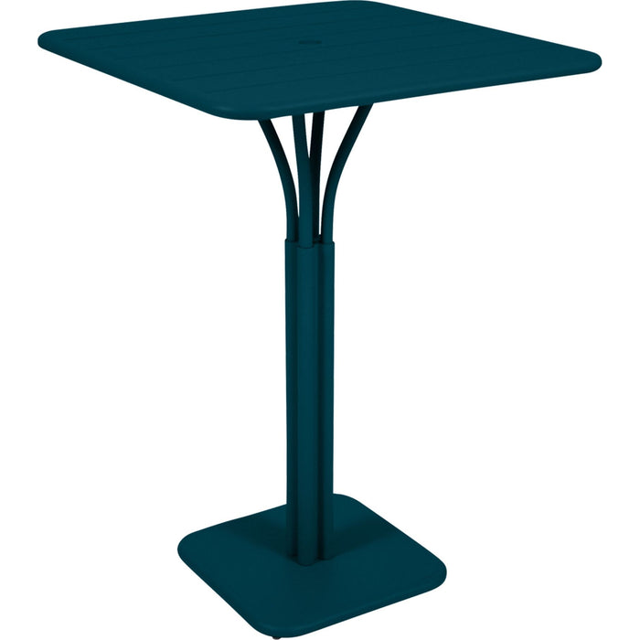 Photo of Luxembourg High Table Acapulco Blue 21 - Outdoor Dining Table - Frédéric Sofia - Blue - Metal