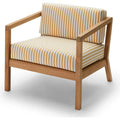 Thumbnail photo of Virkelyst Chair - Teak - Fossflakes Padding - Outdoor Textile